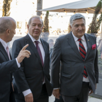 Carlos Moura (Presidente da Direção, AHRESP), António Costa e Silva (Ministro da Economia e do Mar) e Júlio Fernandes (Chef)